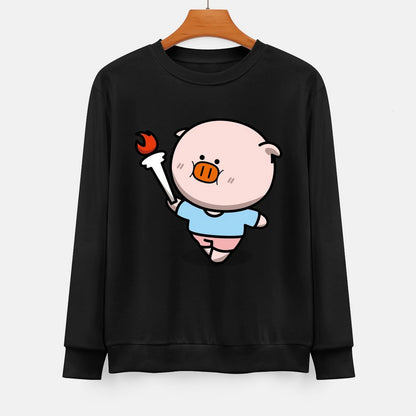  Front Patterned Long Sleeve TopUnisex Premium