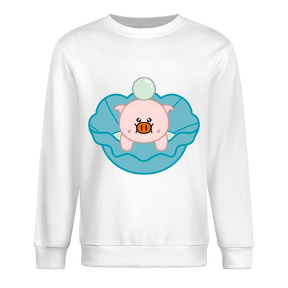 Front Patterned Long Sleeve TopBreathable Eco-Conscious