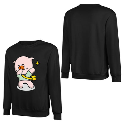 Front Patterned Long Sleeve TopTear-Resistant Fresh