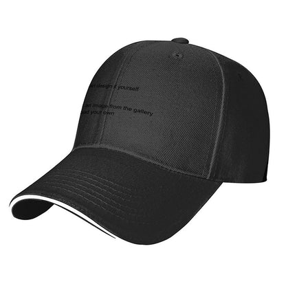 Baseball Cap Support personalized design