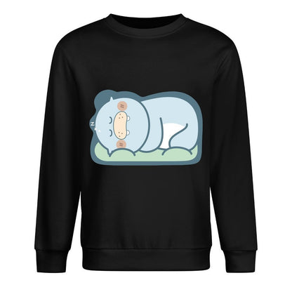 Front Patterned Long Sleeve TopVintage Essential