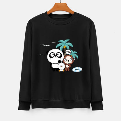  Front Patterned Long Sleeve TopSeamless Comfort