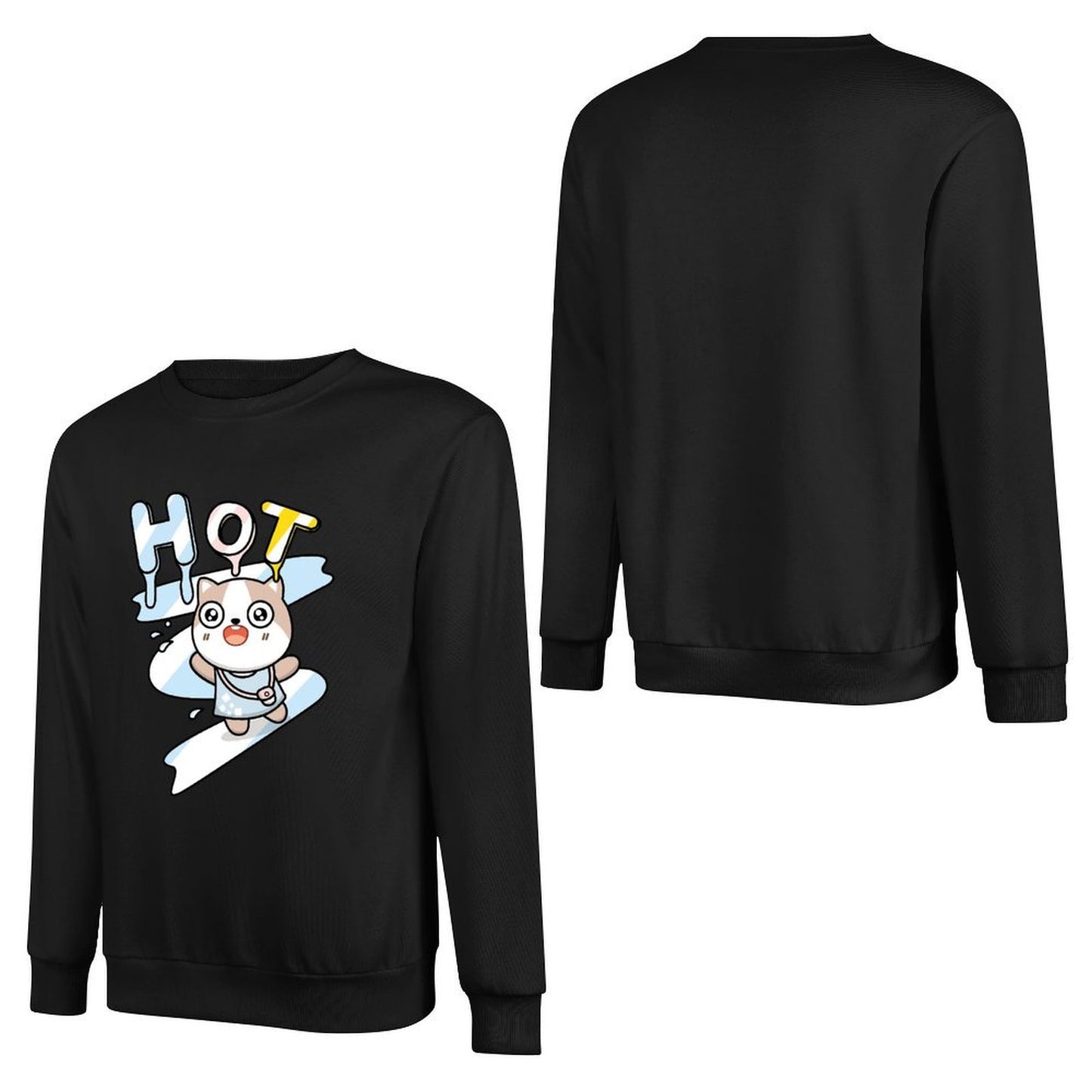 Front Patterned Long Sleeve TopClassicSeries Classic Fit