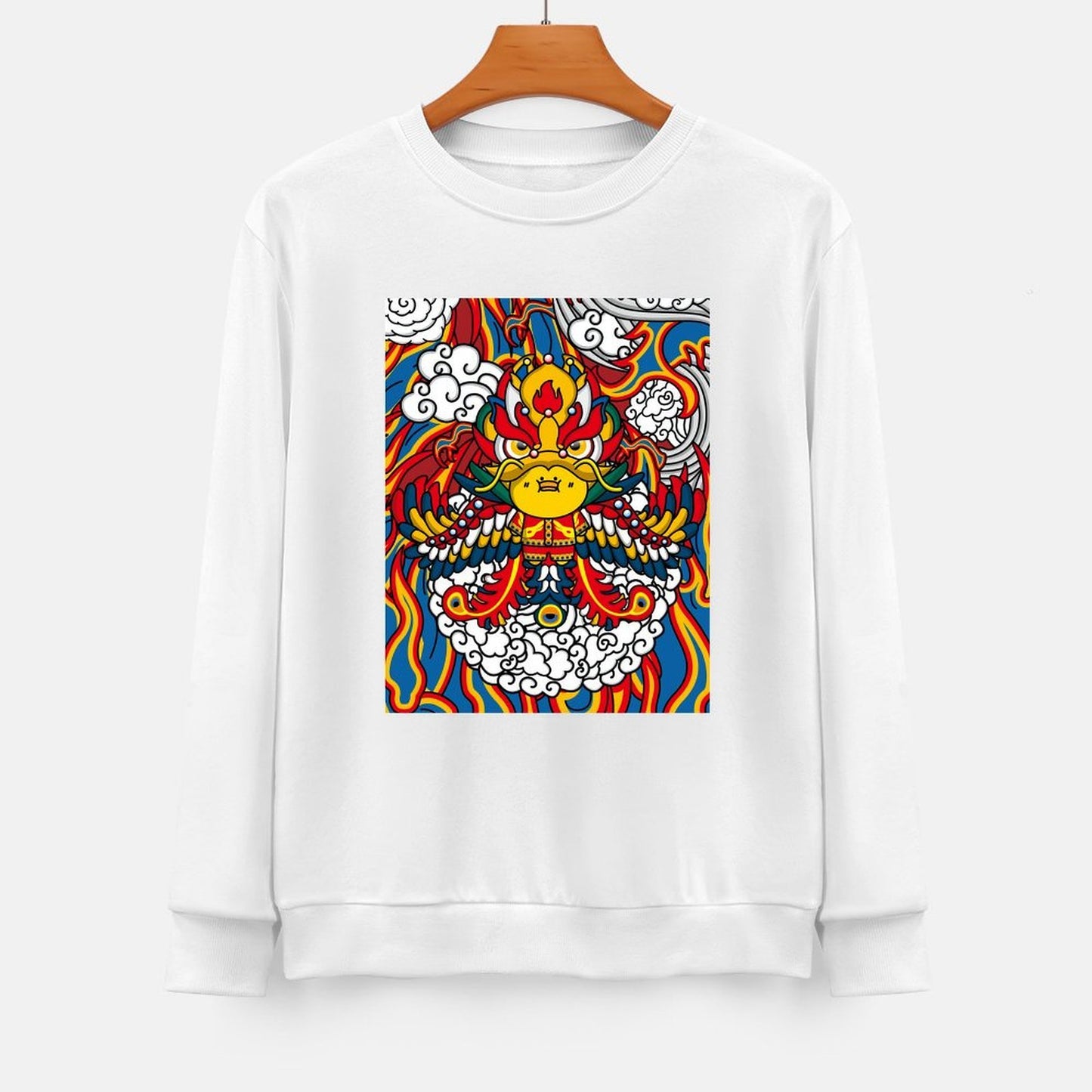 Front Patterned Long Sleeve TopSeamless ActiveWear