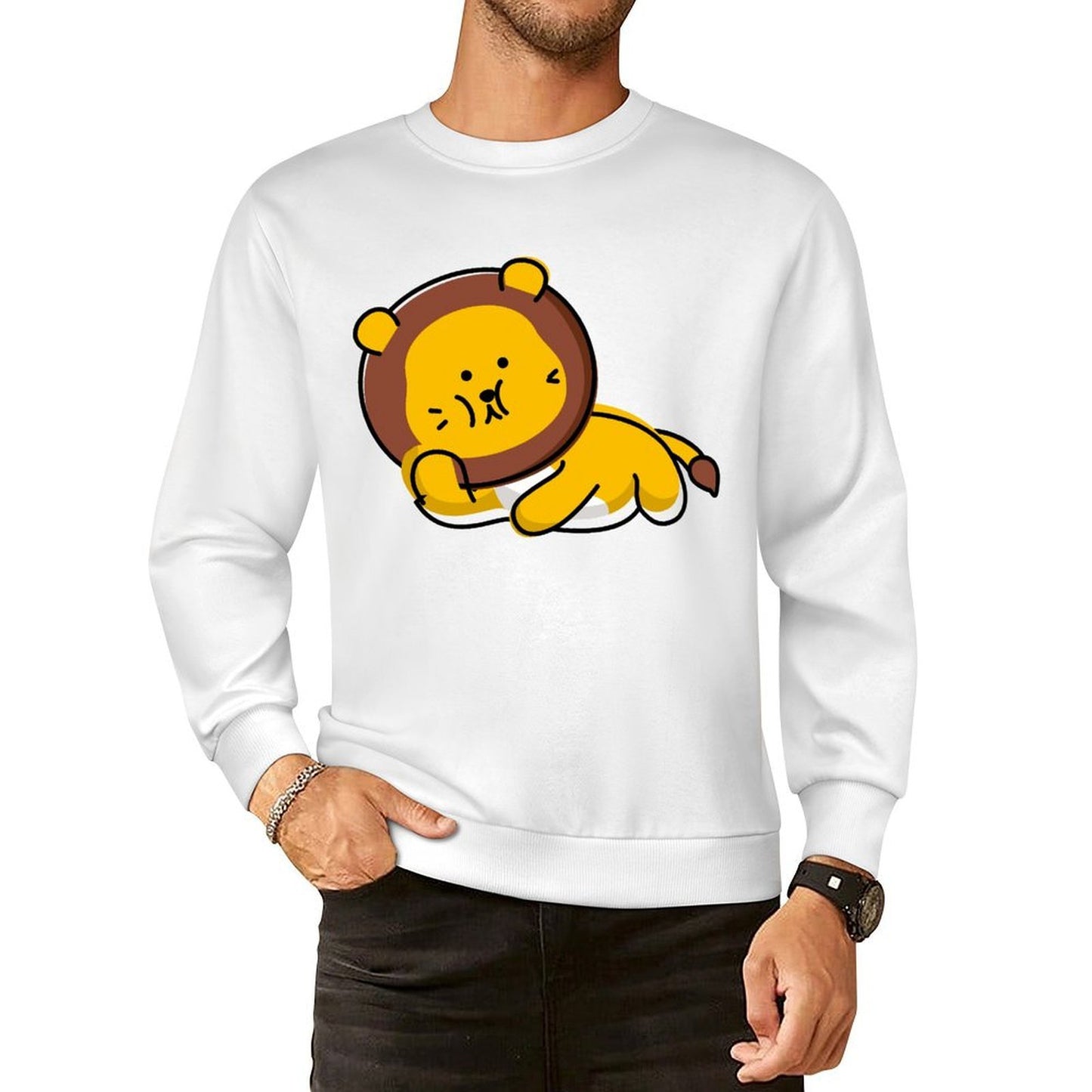 Front Patterned Long Sleeve TopPremium Finish AllDay