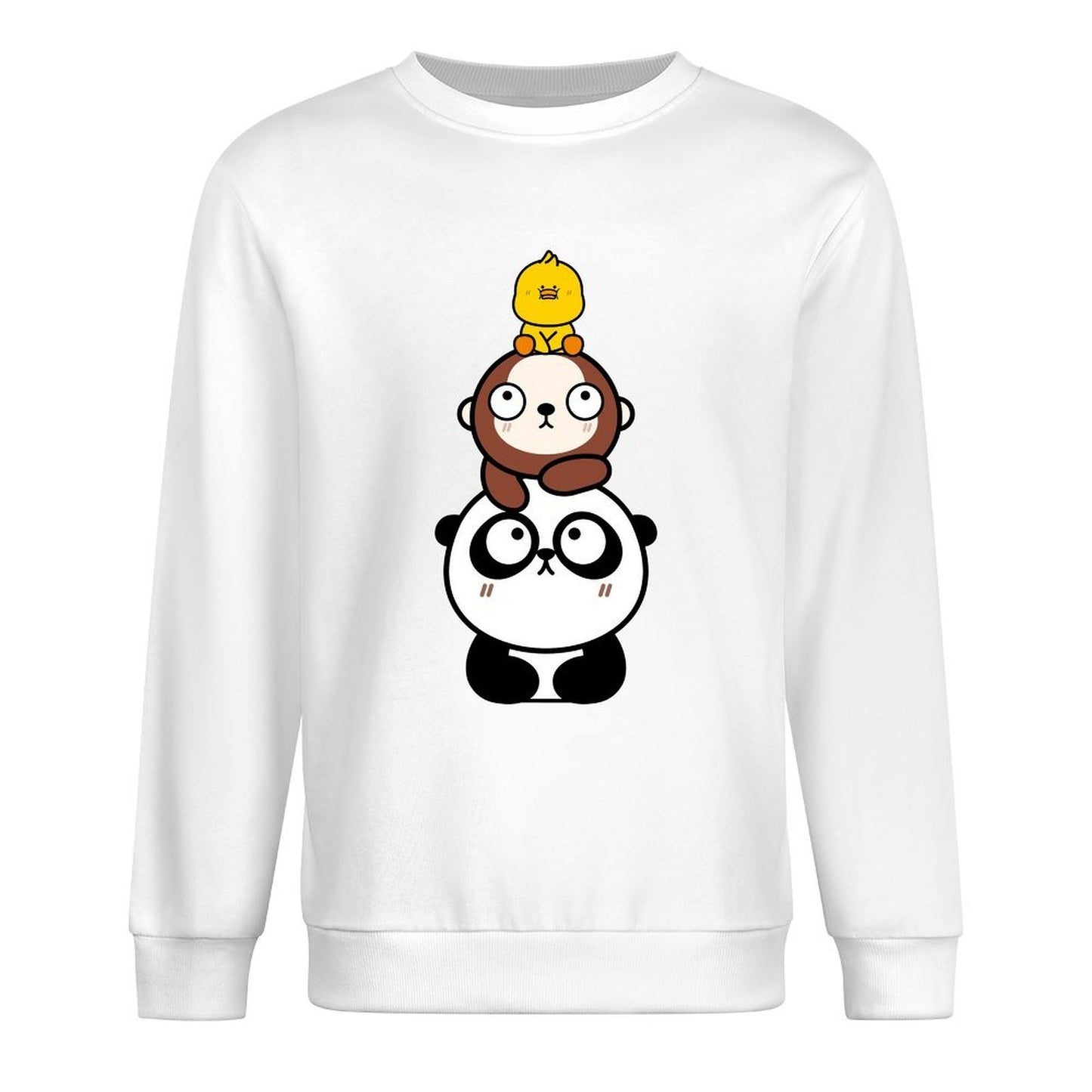 Front Patterned Long Sleeve TopEasy-Care Made-to-Order