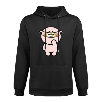 Crisp Print Midweight Front Graphic Hoodies