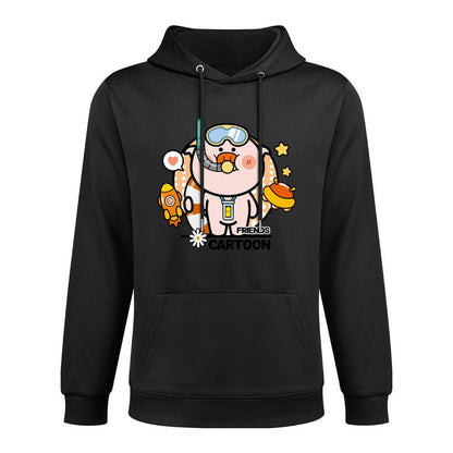 Softstyle Soft-Touch Front Graphic Hoodies