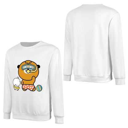 Front Patterned Long Sleeve TopIndoor Crisp Print