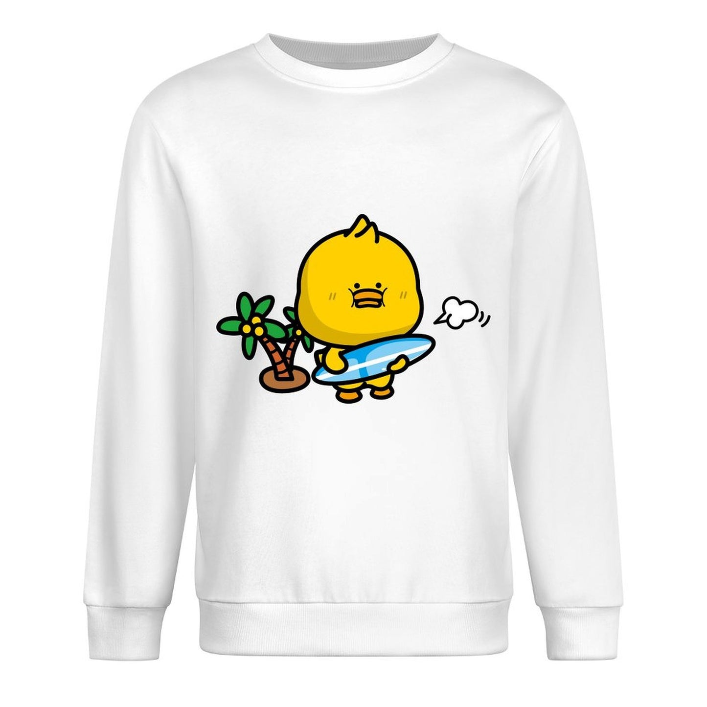 Front Patterned Long Sleeve TopOversized Chill