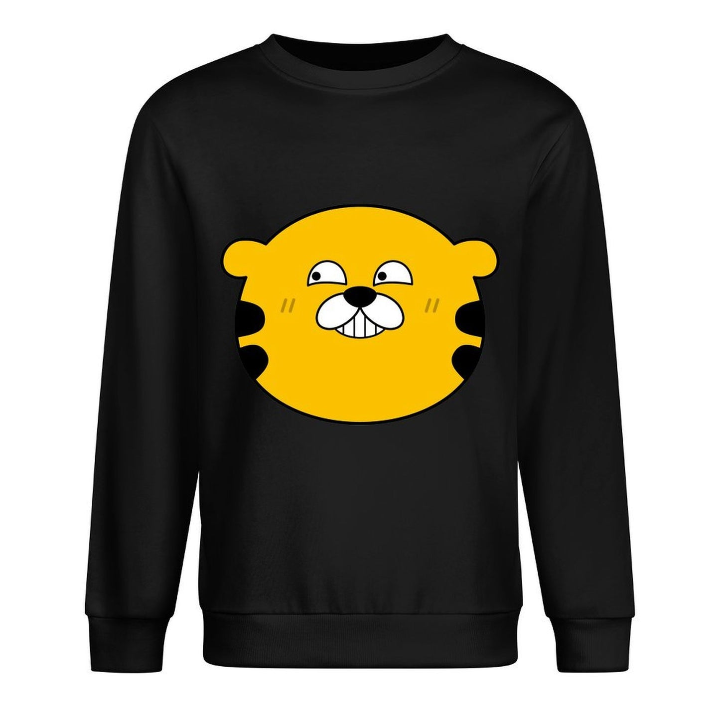 Front Patterned Long Sleeve TopSoftTouch Solid