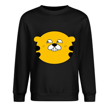 Front Patterned Long Sleeve TopSoftTouch Solid