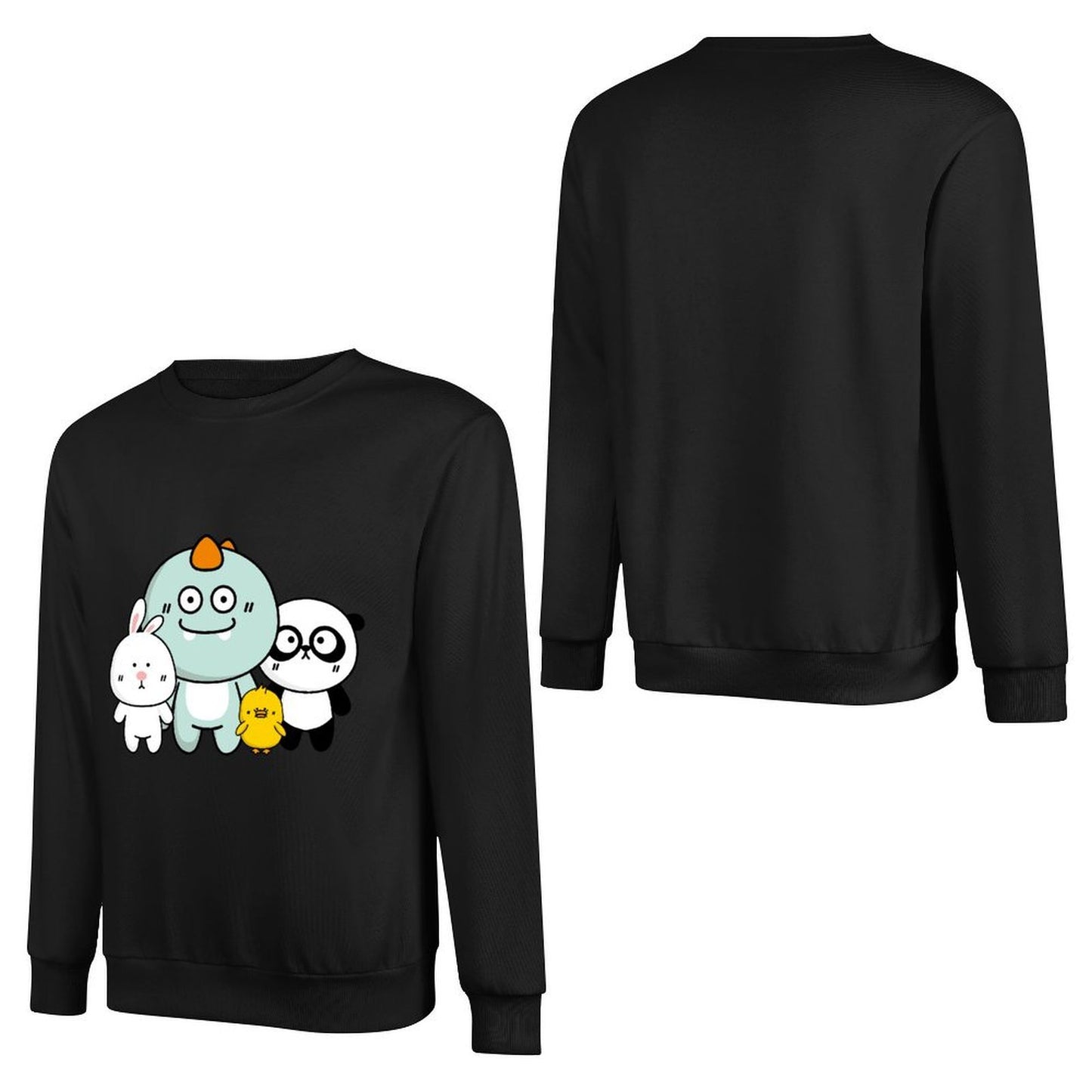 Front Patterned Long Sleeve TopStreetStyle Durable