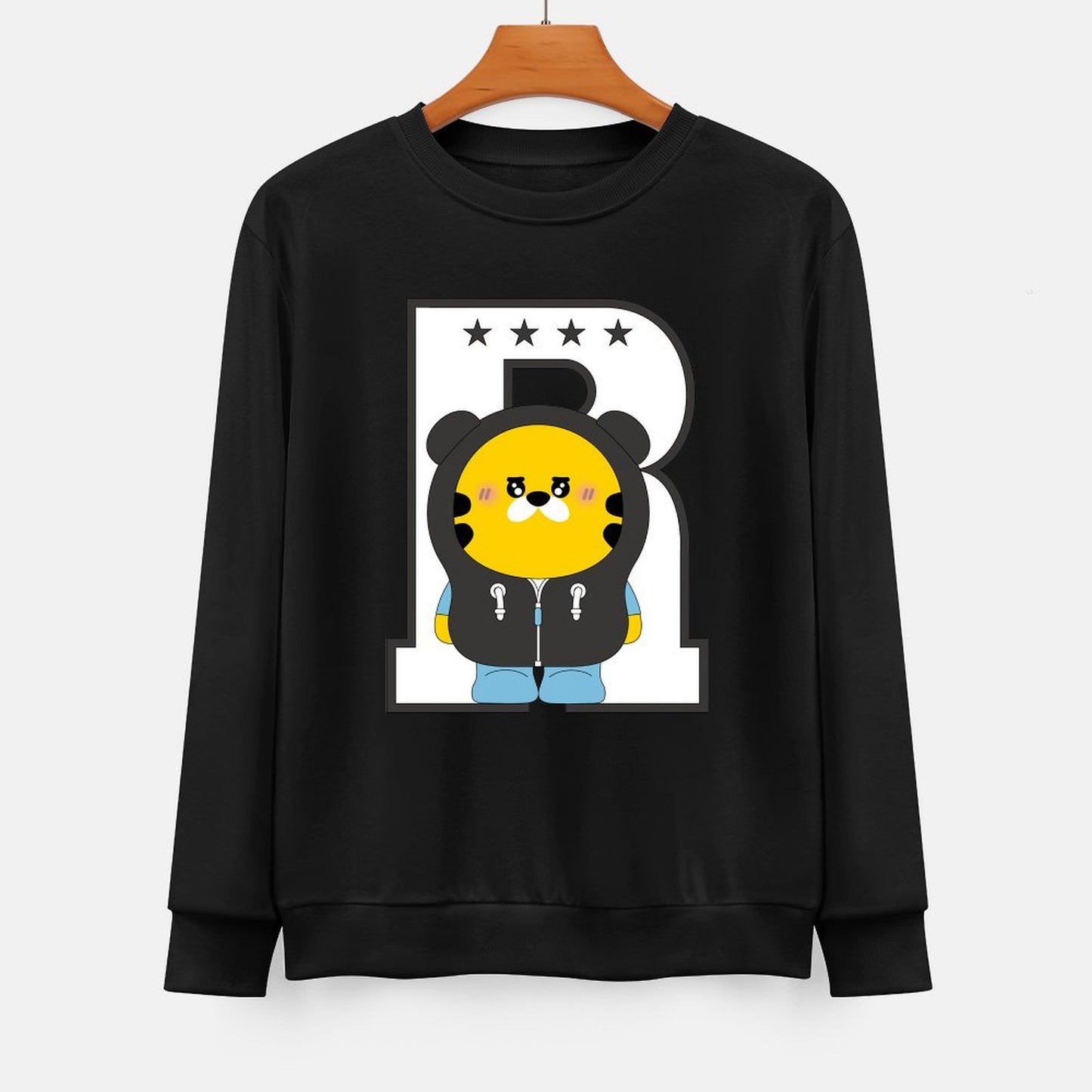 Front Patterned Long Sleeve TopActiveWear EverydayWear