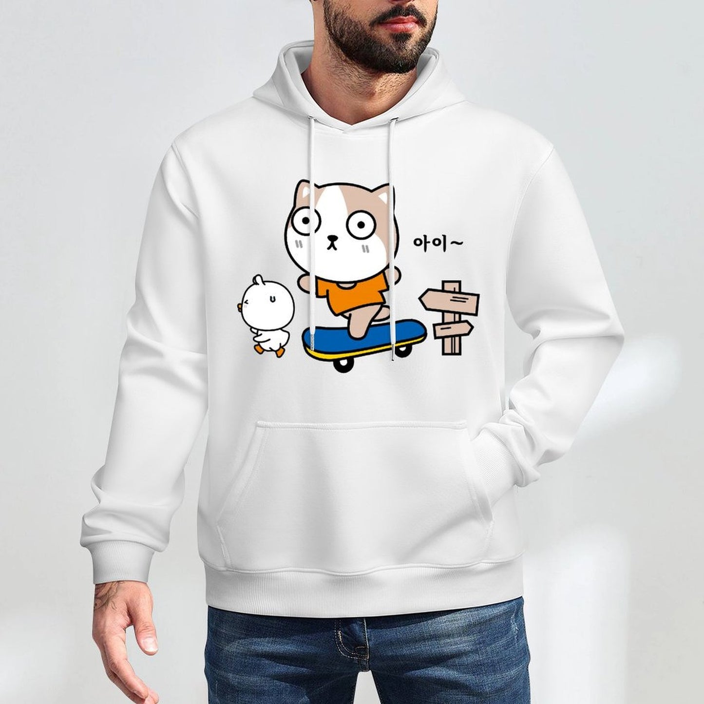 EasyStyle Crisp Print Front Graphic Hoodies