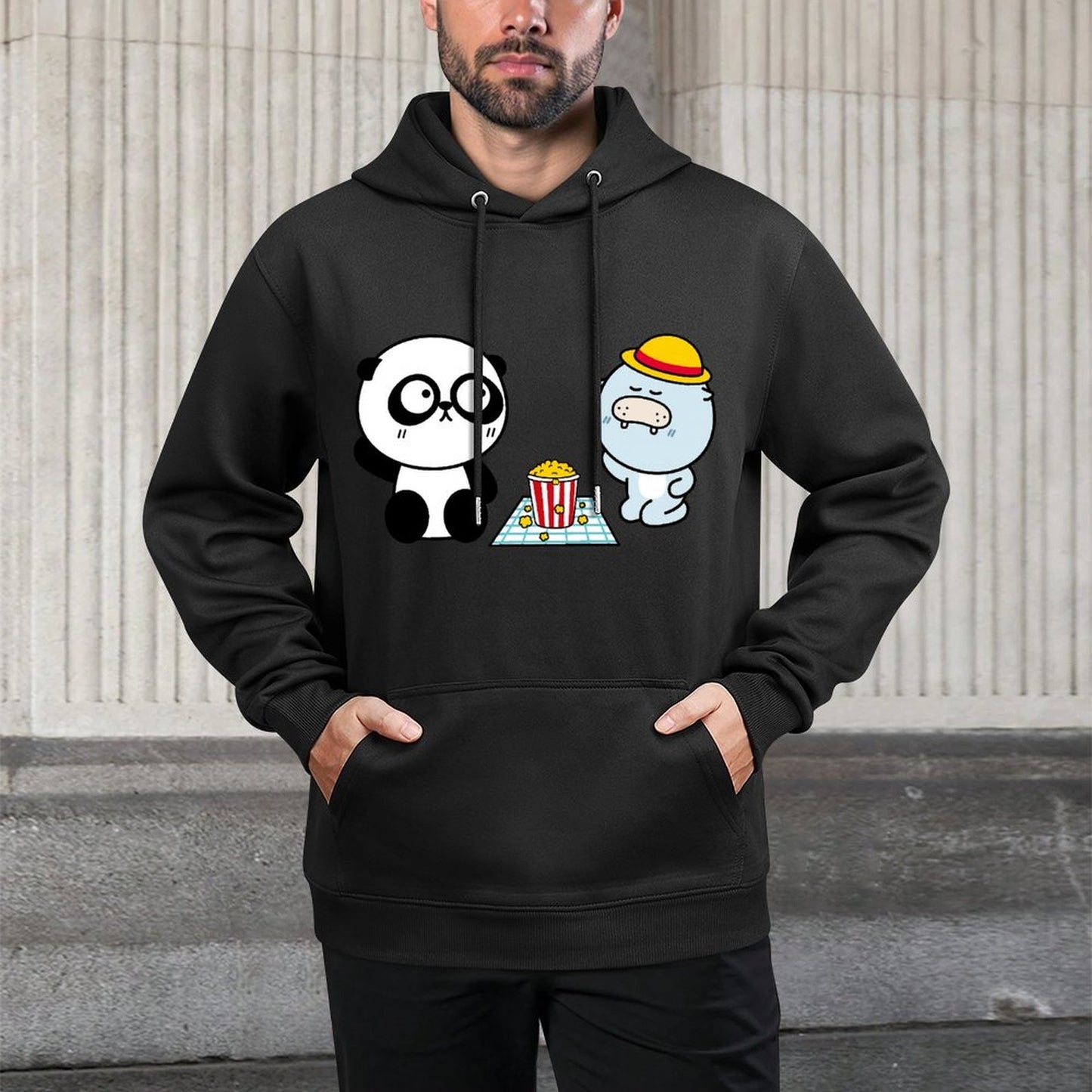 Printing Clean Front Graphic Hoodies