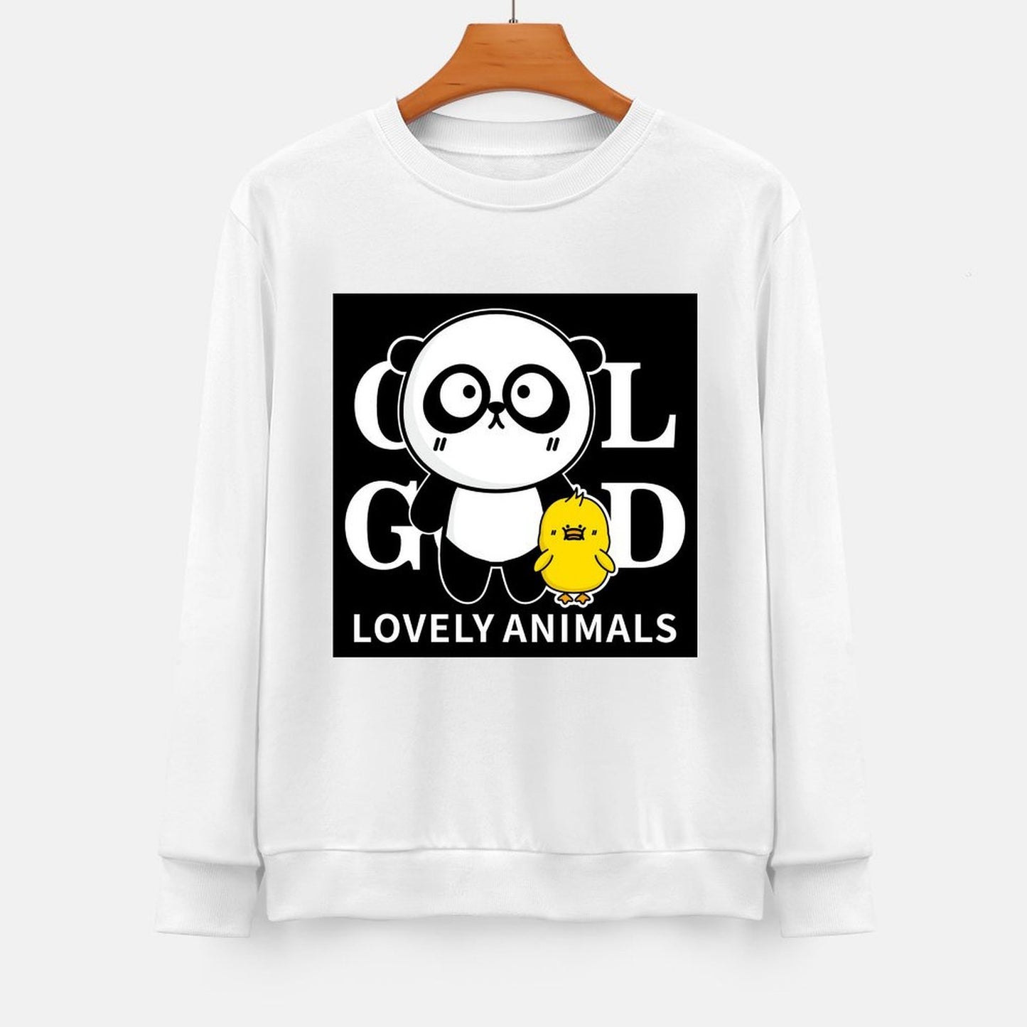 Front Patterned Long Sleeve TopCasual Relaxed