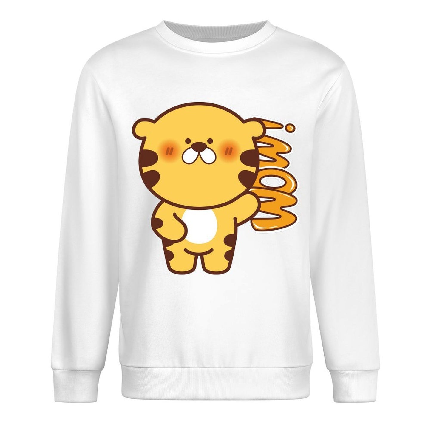 Front Patterned Long Sleeve TopSoft-Touch Solid