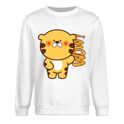 Front Patterned Long Sleeve TopSoft-Touch Solid