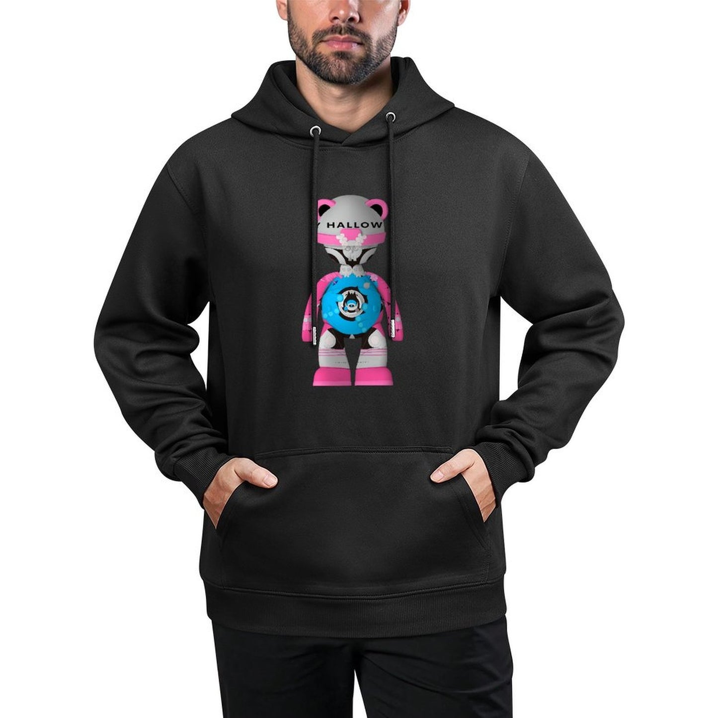 IPIB 250g Hooded Pocket Sweatshirt Front GraphicMen's Hooded  Sweatshirt6000111-1