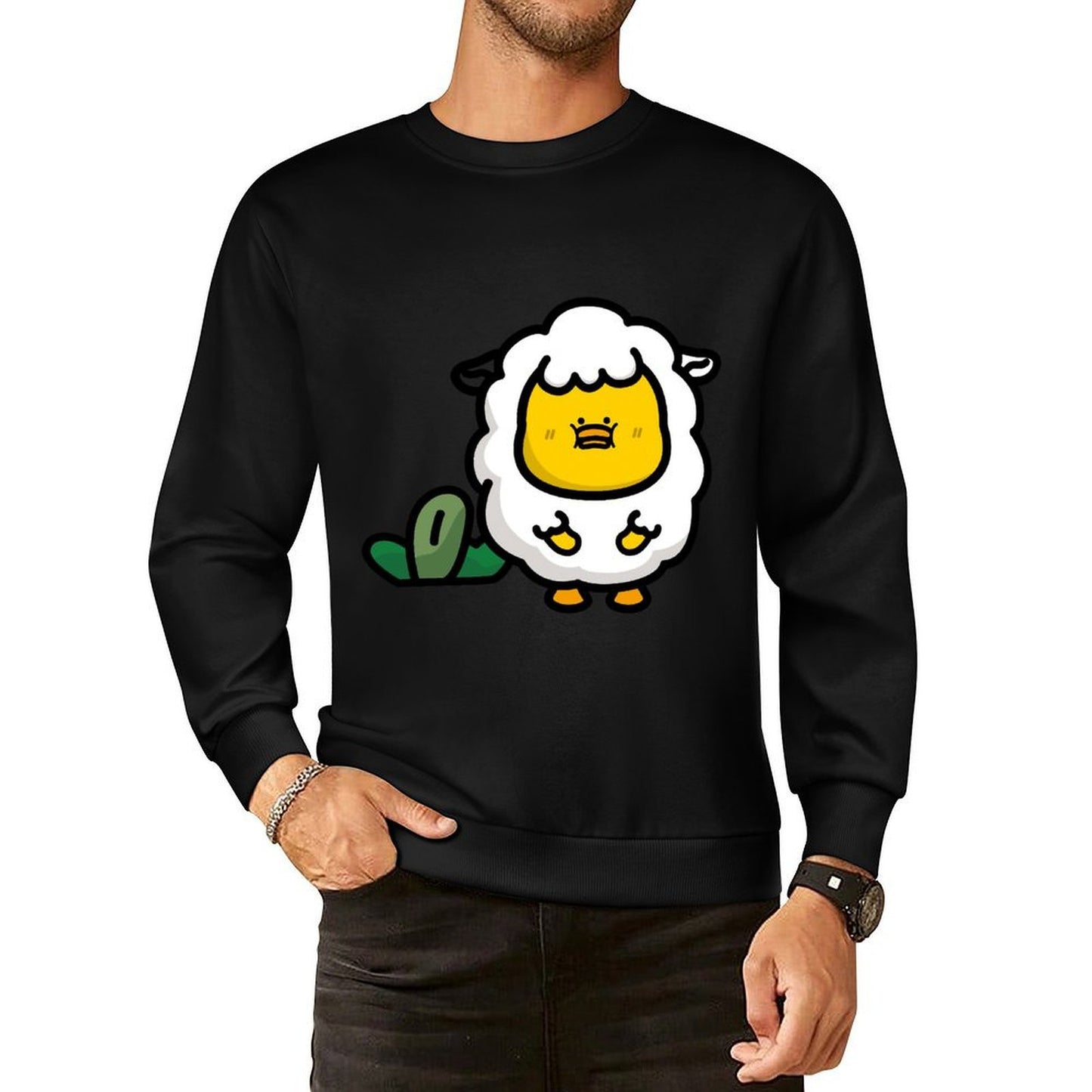 Front Patterned Long Sleeve TopMen¡¯s / Women¡¯s / Youth Clean