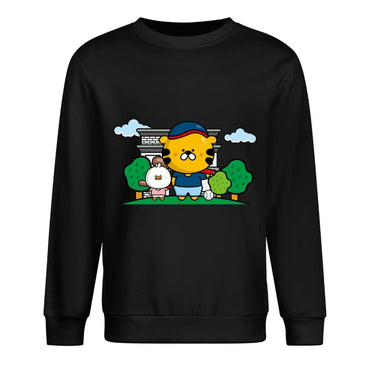 Front Patterned Long Sleeve TopEveryday Shrink-Resistant