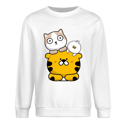 Front Patterned Long Sleeve TopSoftstyle Solid