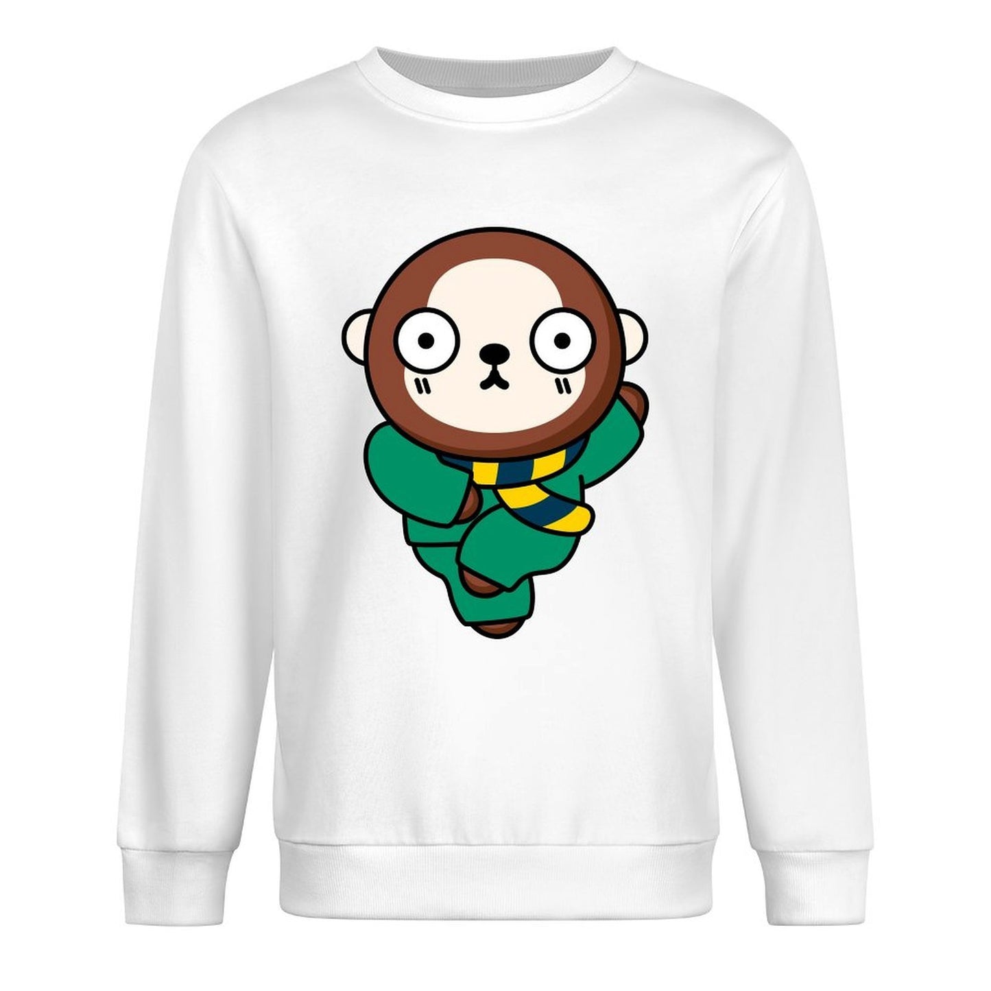 Front Patterned Long Sleeve TopPlain ComfortSeries