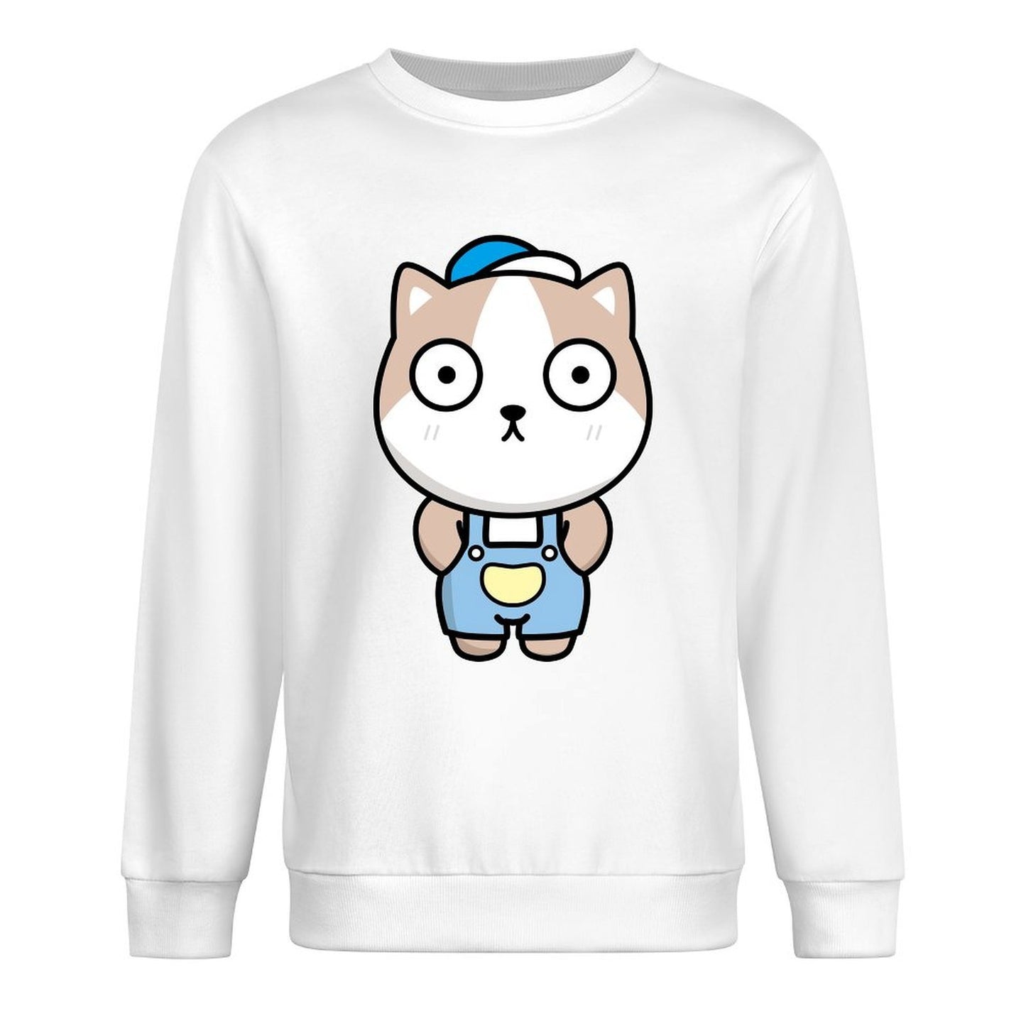 Front Patterned Long Sleeve TopRecycled Heavyweight