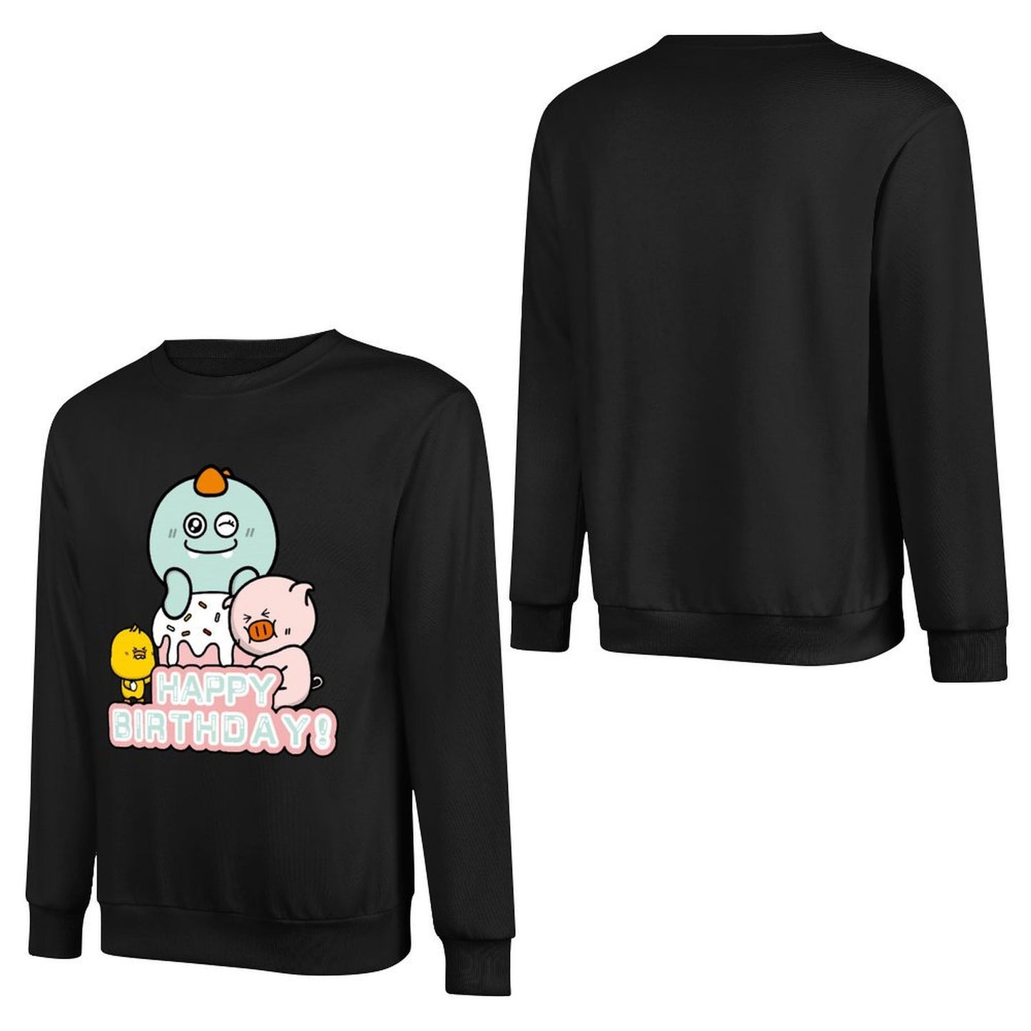 Front Patterned Long Sleeve TopSmooth Vibrant Colors