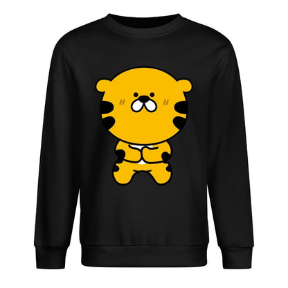 Front Patterned Long Sleeve TopPure Casual