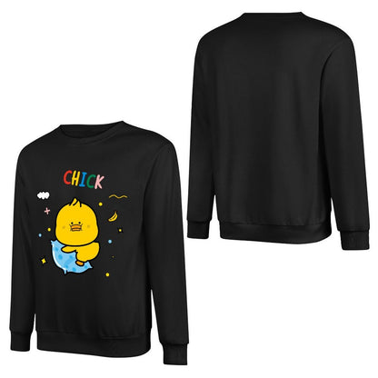 Front Patterned Long Sleeve TopHeavyweight Sport