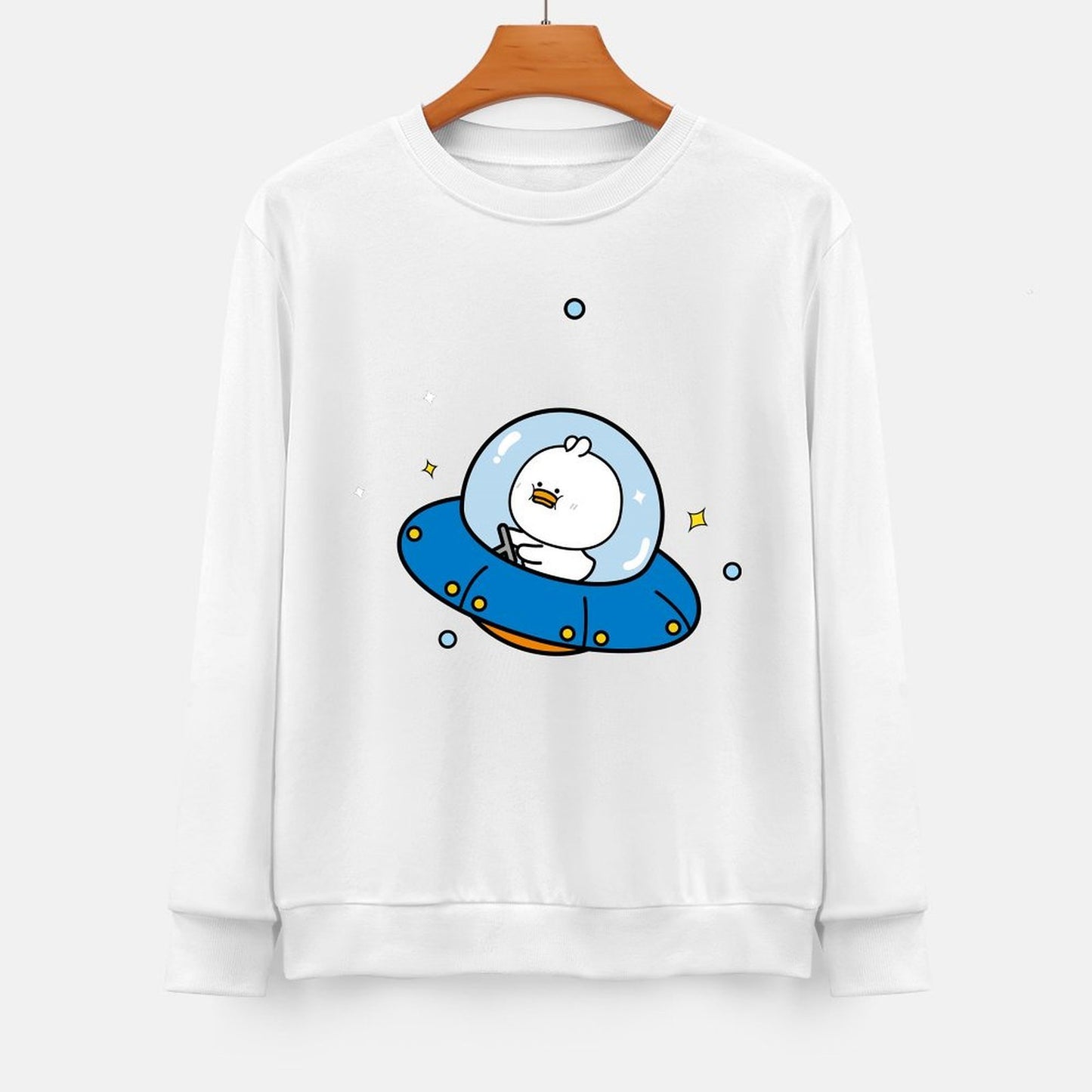 Front Patterned Long Sleeve TopClassicStyle Colorfast