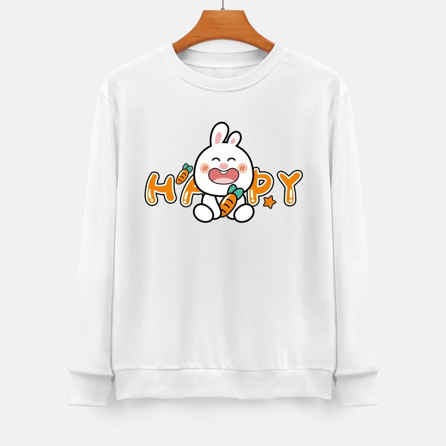 Front Patterned Long Sleeve TopHeavyweight EasyStyle