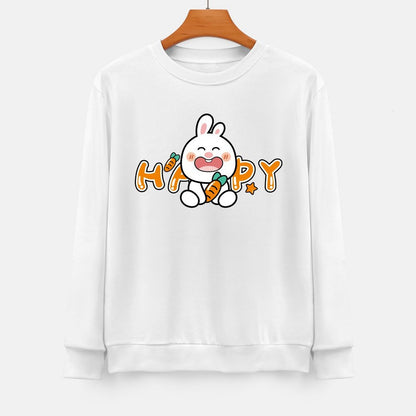 Front Patterned Long Sleeve TopHeavyweight EasyStyle