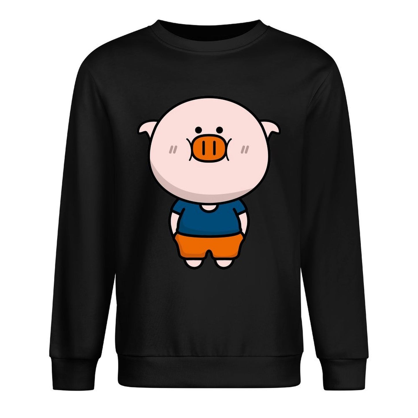 Front Patterned Long Sleeve TopLifestyleLine LooseFit