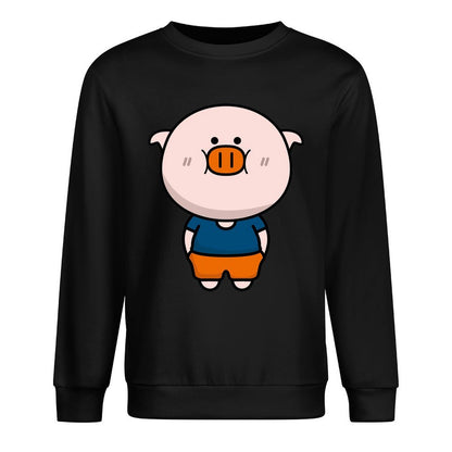 Front Patterned Long Sleeve TopLifestyleLine LooseFit