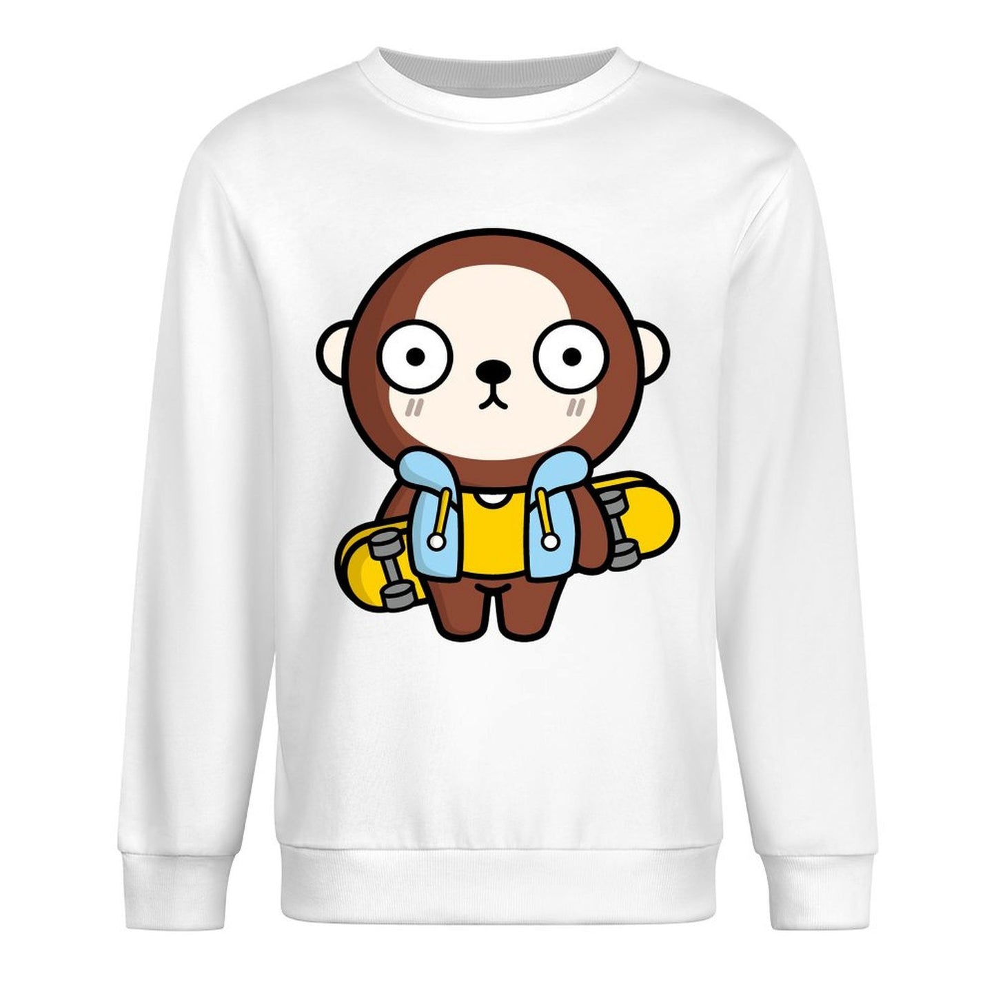 Front Patterned Long Sleeve TopFresh Natural