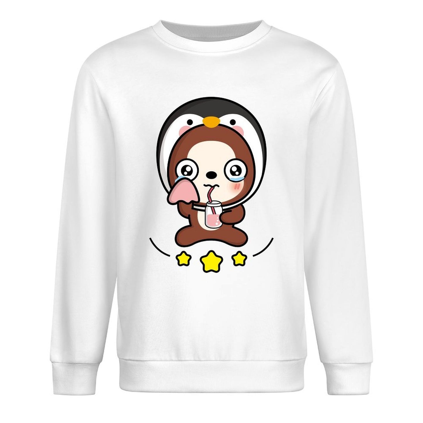 Front Patterned Long Sleeve TopSoftstyle Neutral