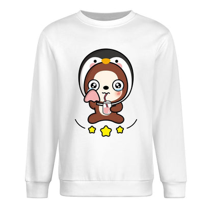 Front Patterned Long Sleeve TopSoftstyle Neutral