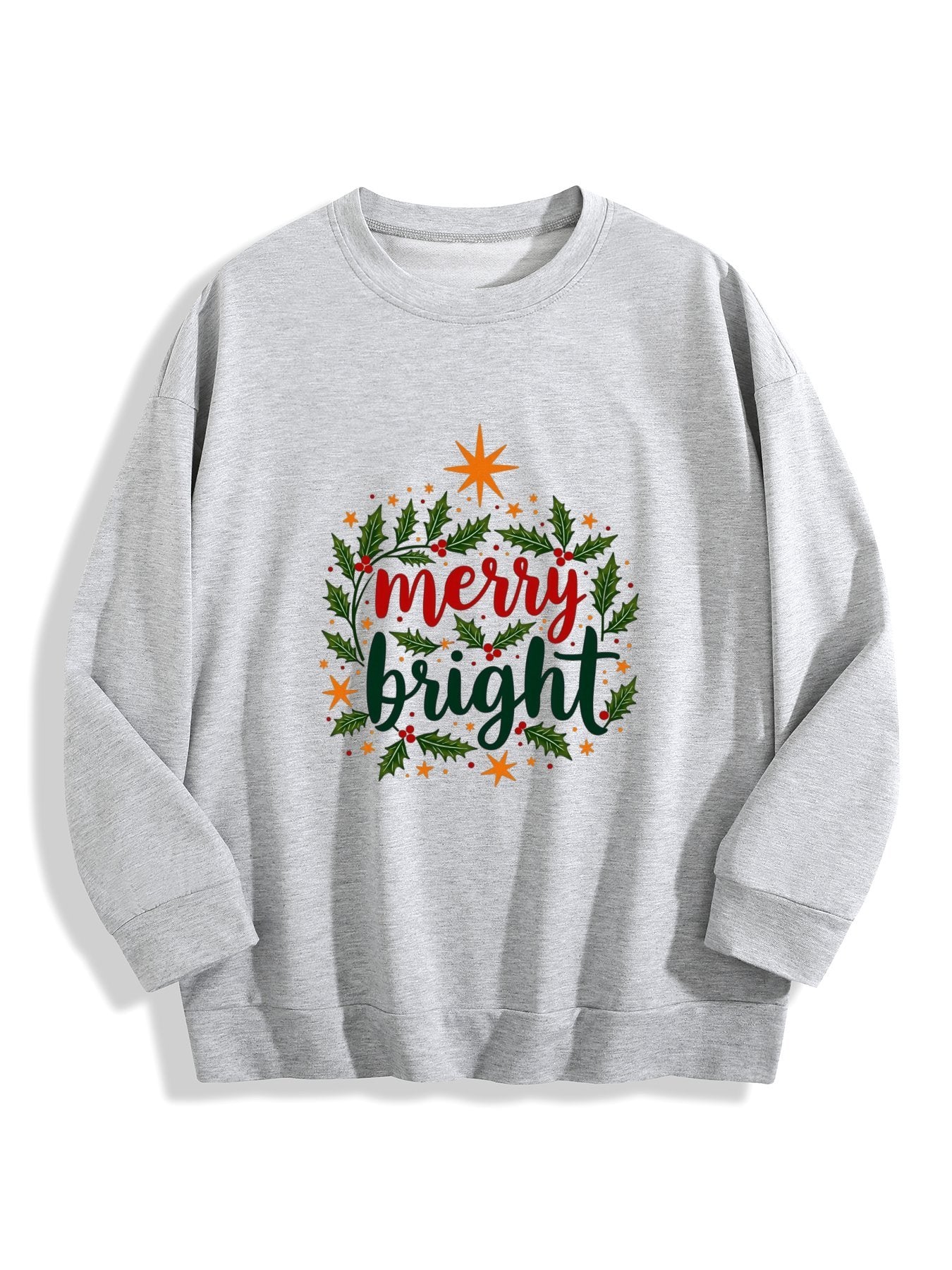 Customizable Christmas-themed long-sleeved Christmas Merry