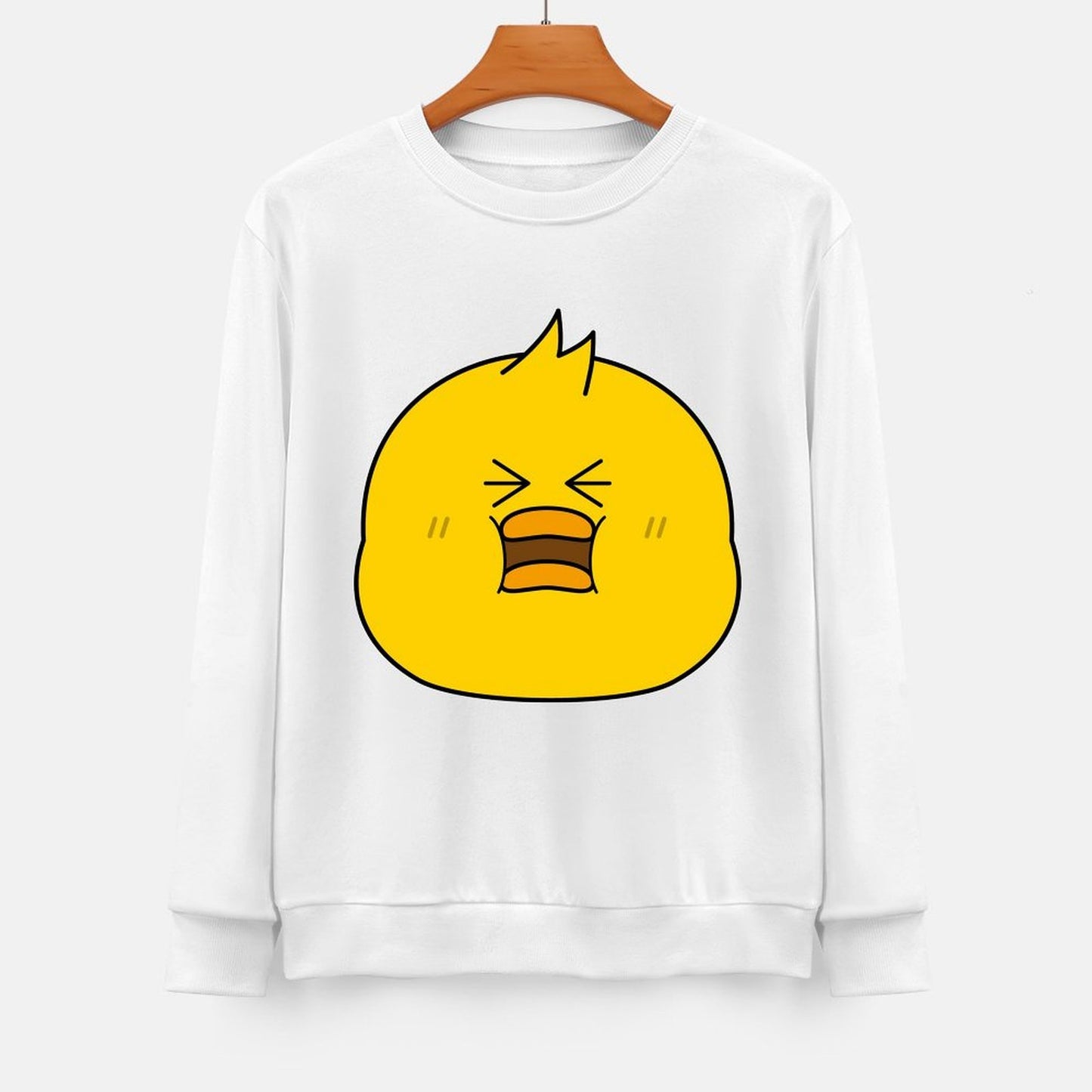 Front Patterned Long Sleeve TopComfortFit EverydayTee