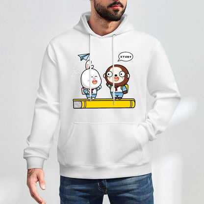 Plain Logo-Ready Front Graphic Hoodies