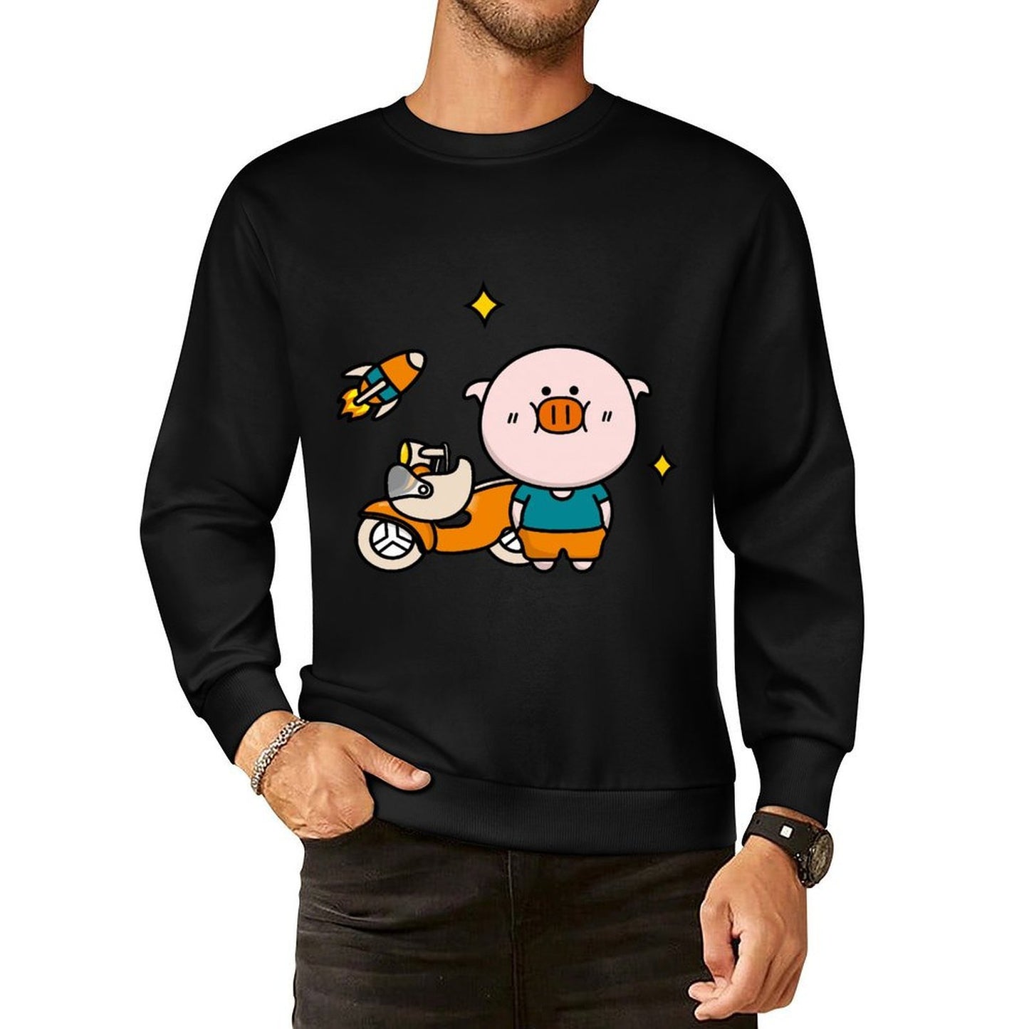 Front Patterned Long Sleeve TopPremiumSeries Active