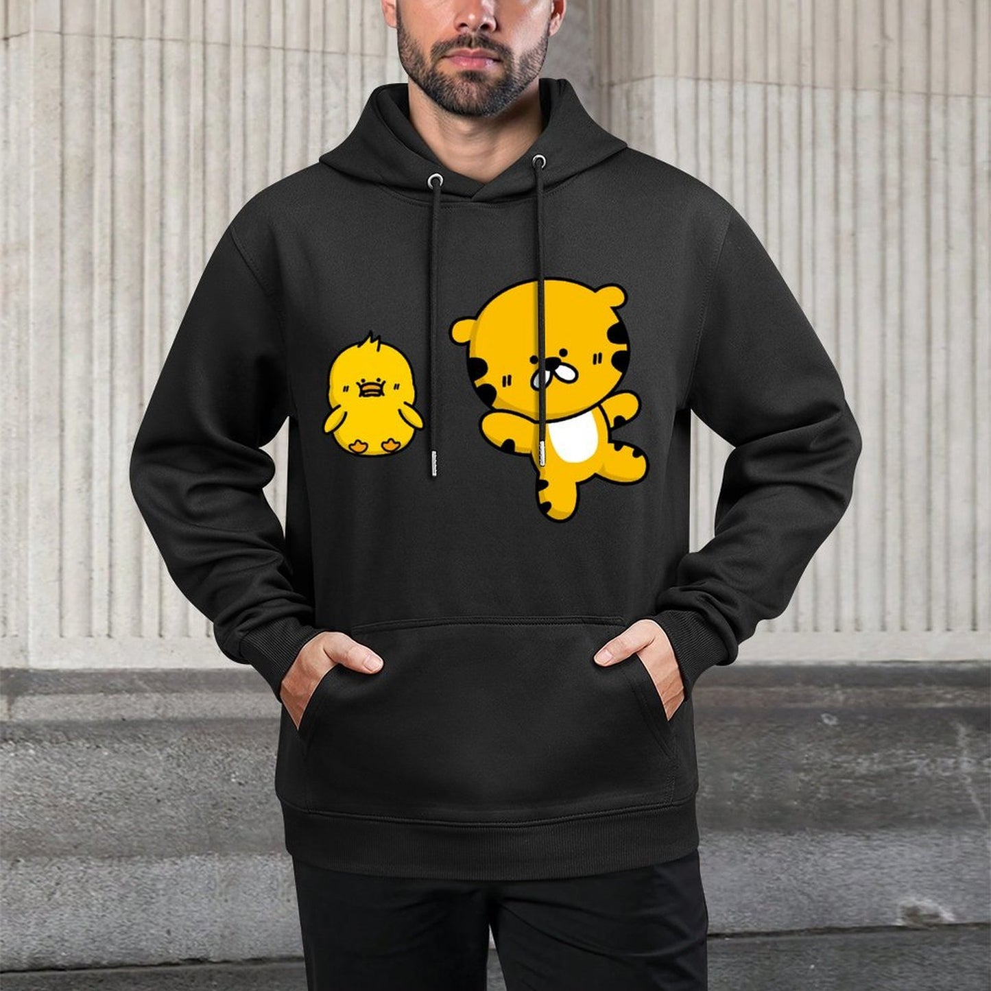 Urban Fitted Front Graphic Hoodies