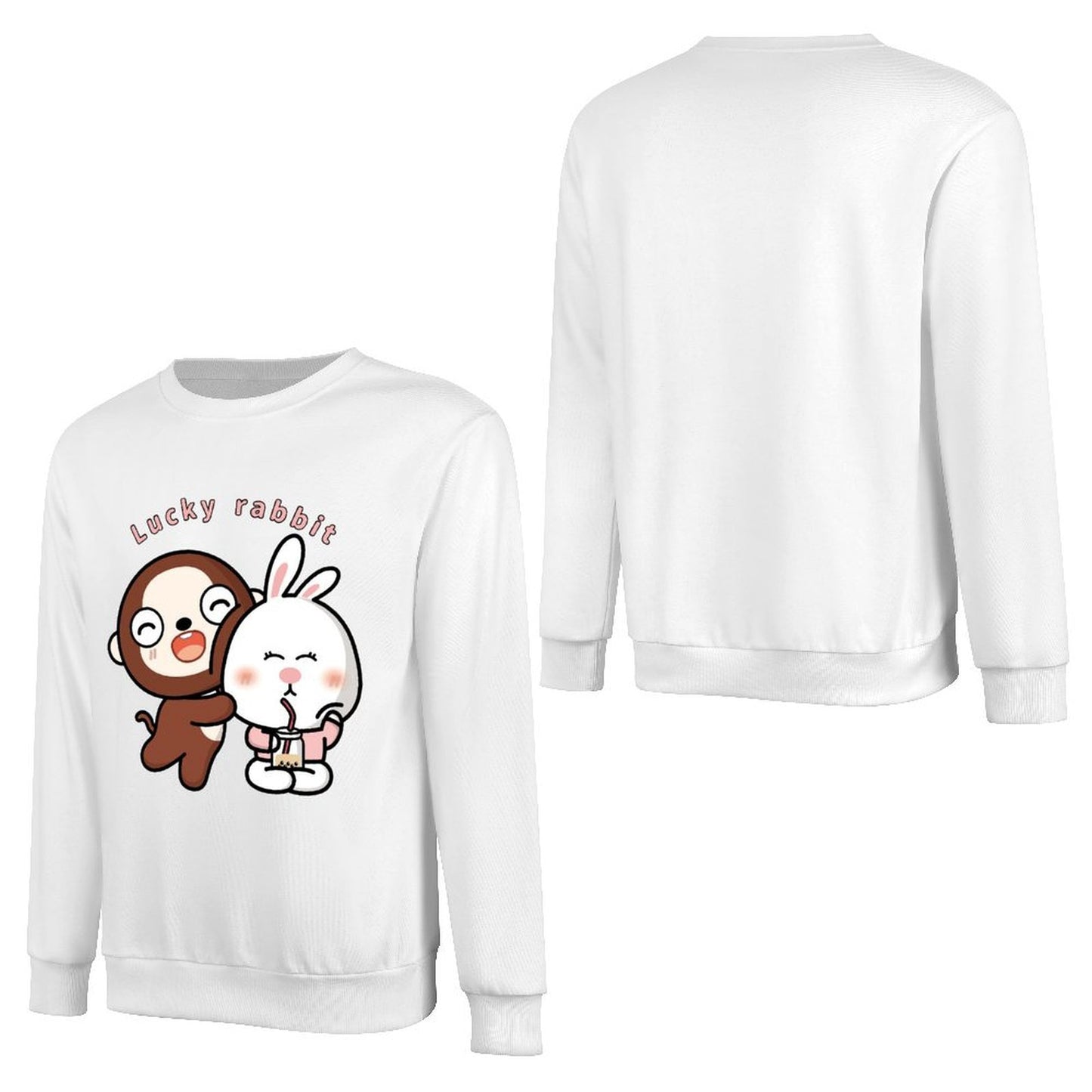 Front Patterned Long Sleeve TopIndoor Soft-Touch