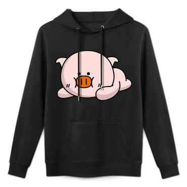 Casual Batch-Printed Front Graphic Hoodies