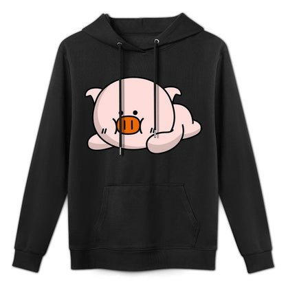 Casual Batch-Printed Front Graphic Hoodies