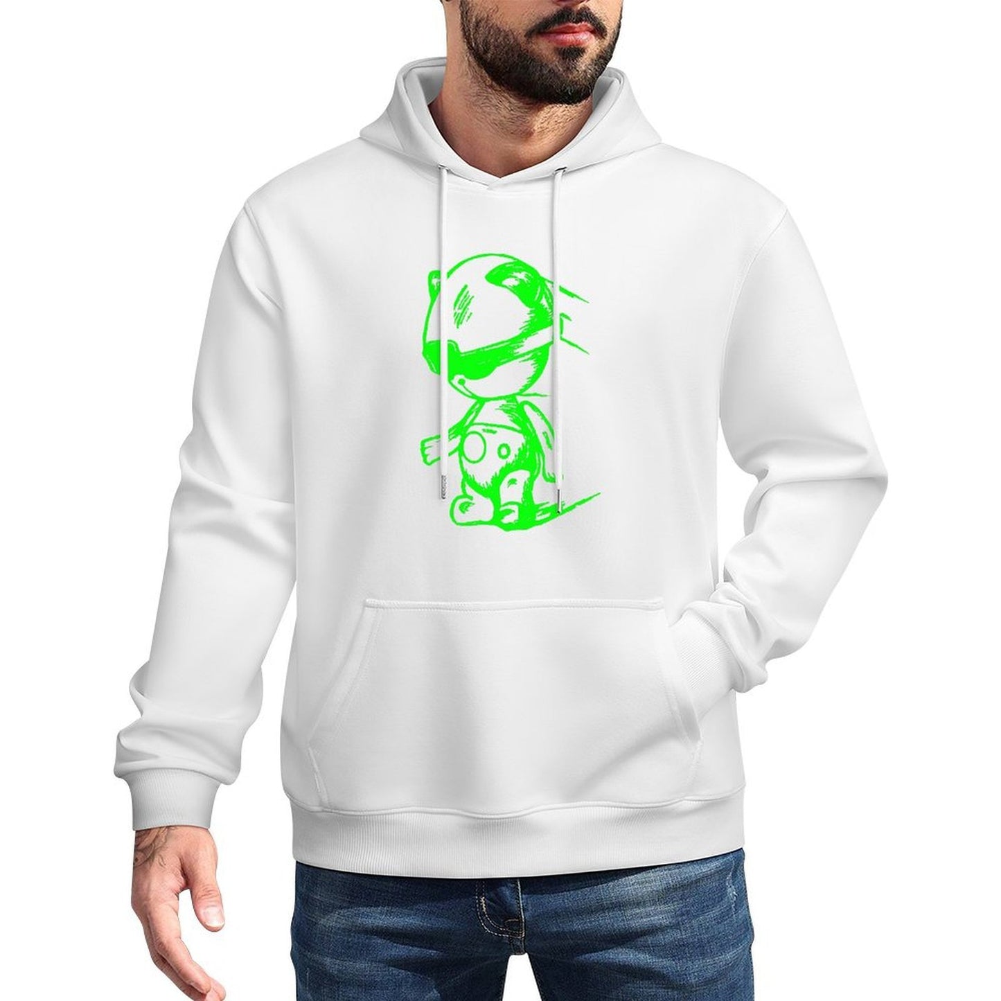 IPIB 250g Hooded Pocket Sweatshirt Front GraphicMen's Hooded  Sweatshirt6000053-5
