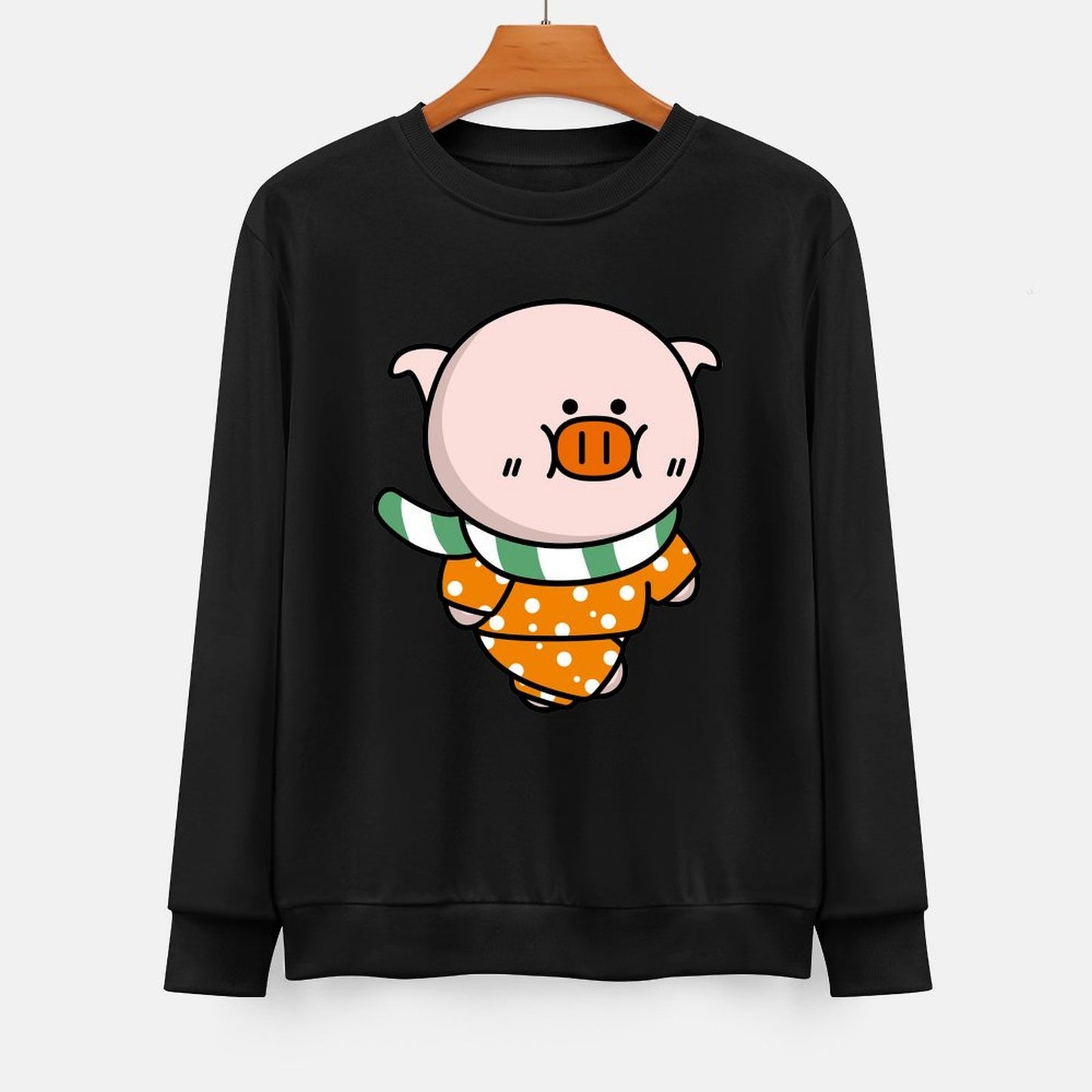  Front Patterned Long Sleeve TopSlim Fit SoftWear